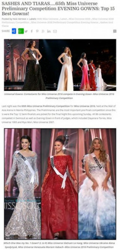 Váy dạ hội đẹp xuất sắc, tin vui lại đến với Lệ Hằng tại Miss Universe 2016