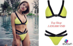 Thì ra bộ bikini khiến Vân Hugo bị chê kém sang đã từng được Ngọc Trinh diện