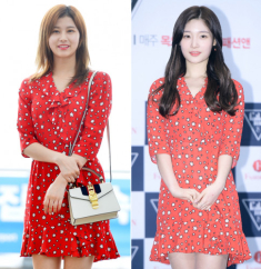 Chae Yeon đụng hàng với ‘idol hát sai tiếng Anh’ của Twice, ai là người mặc đẹp hơn?
