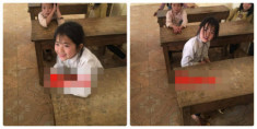 Cô bé dân tộc Dao trong lớp học khiến dân mạng chú ý vì quá dễ thương