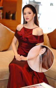 Bật mí đôi hoa tai khiến Hoa hậu Hương Giang luôn toả sáng mọi nơi