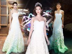 Hoa hậu Mỹ Linh, Kỳ Duyên đẹp như “tạc tượng”, nắm tay cùng catwalk