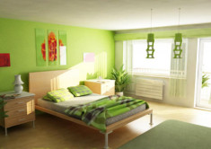 Phòng ngủ xanh xanh, ru nhanh giấc nồng