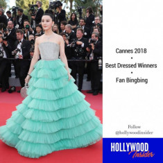 Bất chấp dư luận khen chê, chiếc váy ‘bánh kem’ của Phạm Băng Băng hiên ngang giành giải trang phục đẹp nhất Cannes 2018