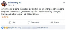 Bị tố vong ơn bội nghĩa, Hương Giang đã vào thẳng Facebook của nhiếp ảnh gia, bình luận cực sốc