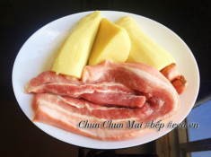 Hết sạch nồi cơm với thịt ba chỉ kho măng chua đậm đà