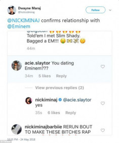 Hot: Nicki Minaj xác nhận hẹn hò với Eminem khiến cả thế giới ngạc nhiên