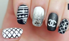 Nail trắng đen cho tín đồ của Chanel