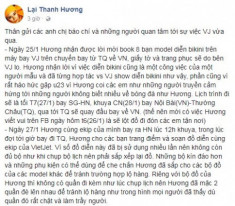 Người mẫu trên chuyến bay đón đoàn U23 về Việt Nam đã lên tiếng