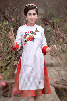 Những mẫu áo dài được hot girl Việt lựa chọn đón xuân Đinh Dậu