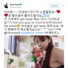 Vừa thông báo quay trở lại, cựu thành viên Park Bom (2NE1) đã nhận cơn mưa gạch đá từ Netizen Hàn