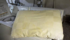 5 bước cực nhàn tẩy trắng ruột gối, ruột chăn ố vàng, ai cũng làm được