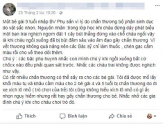 Chỉ vì trò đùa của bạn trai cùng lớp, bé gái 9 tuổi bị chấn thương bộ phận sinh dục