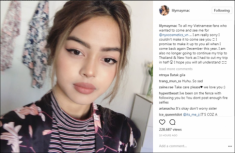 ‘Hotgirl môi tều’ Lily Maymac xin lỗi vì không thể đến Việt Nam