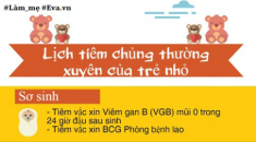 Lịch tiêm chủng cho bé mẹ nên ghi nhớ kỹ