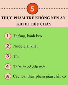 Những thực phẩm dinh dưỡng và món cháo ngon nên cho trẻ ăn khi bị tiêu chảy