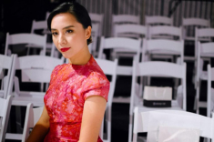Á hậu Thiên Lý xinh đẹp và thần thái ngồi hàng ghế đầu Vancouver Fashion Week