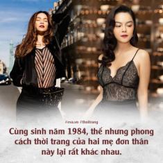 Cùng sinh năm 1984, gu ăn mặc của hai mẹ đơn thân này sao mà khác nhau quá!