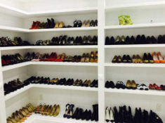 Hồ Ngọc Hà khoe tủ giày cao đến 7 tầng, phân loại chuẩn như shop thời trang