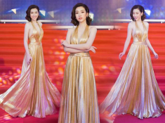 Khi cả nước chưng diện đón Tết thì Đỗ Mỹ Linh “gây sốc” với bộ đồ lụa đầy... tần tảo