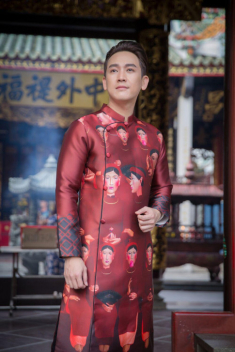 Không chỉ các người đẹp mà ngay cả mỹ nam Vbiz cũng diện áo dài du xuân