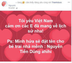 Đặt tên con là Quang Hải hay Tiến Dũng - câu hỏi hot nhất Facebook lúc này!