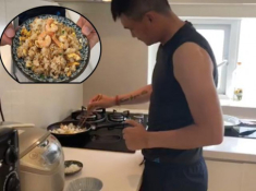 Vợ yêu phục vụ tận miệng thế này, bảo sao Công Vinh không bao giờ “ăn phở”!