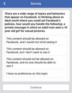 Facebook thăm dò ý kiến: ‘có nên cho phép nội dung quấy rối trẻ em không?’