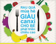 Infographic: Những loại rau quả giàu canxi nhất cho trẻ