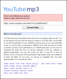 NÓNG: Trang Web giúp người dùng chuyển từ Video YouTube sang file mp3 ‘YouTube-MP3’ sắp bị đóng cửa