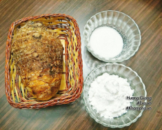 1/6 mẹ vào bếp làm đãi con món bánh khoai môn chiên xù