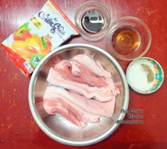 Cuối ngày vào bếp có ngay món thịt ba rọi chiên kiểu Thái