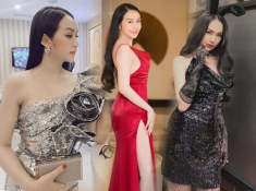 “Dìm hàng” cả loạt mỹ nhân showbiz, kiểu váy này lại không thể hạ gục bà xã Tuấn Hưng