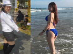 Không riêng Kỳ Duyên, cả “người yêu tin đồn” của nàng Hậu cũng rất siêng khoe vòng 1 đẫy đà