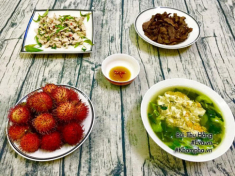Mâm cơm cuối tuần vợ làm chồng con đều thích thú khen ngon