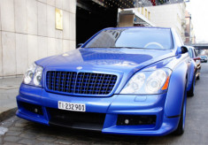  Maybach 57S độ xanh toàn thân 