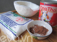 Mứt dừa cacao chờ Tết âm nào