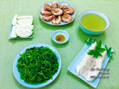 Thực đơn cơm chiều nhanh gọn, hấp dẫn với tôm sú chiên giòn