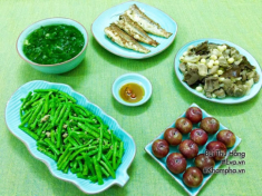 Thực đơn cơm tối với 2 món mặn đưa cơm cho cả nhà