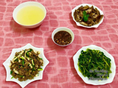 Thực đơn cơm tối với 3 món ăn đưa cơm vô cùng