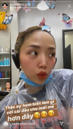 Tóc Tiên kêu không biết làm tóc gì ăn Tết, đến khi thành phẩm ai cũng hết hồn