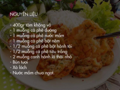 Tuyệt chiêu làm chả tôm dai ngon, thơm lừng gian bếp