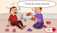 Yêu cầu con “Xin lỗi” là chưa đủ, đây là điều bố mẹ nên dạy khi con sai lầm