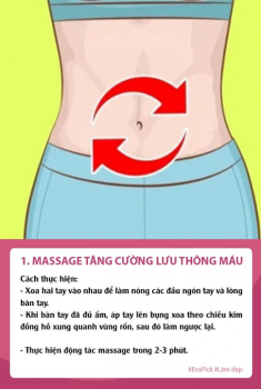 Chăm massage theo 6 động tác này, mỡ cứ thế tiêu biến, bụng phẳng lỳ không cần đến phòng tập