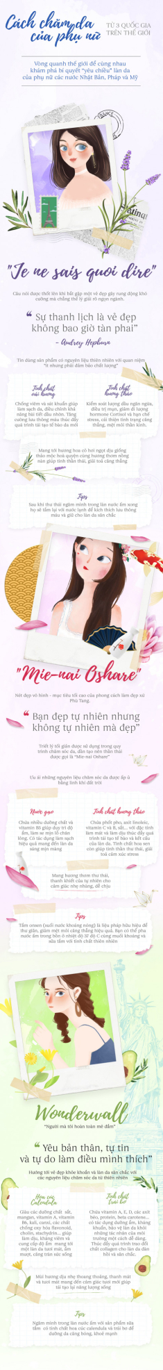 Tìm hiểu ngay cách chăm da của phụ nữ từ 3 quốc gia trên thế giới
