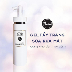 Gel tẩy trang kết hợp sữa rửa mặt AINI - công nghệ tạo gel kết dính độc quyền Đài Loan