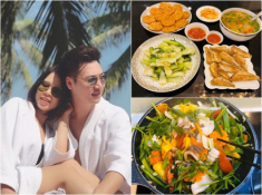 Giỏi “cầm kỳ thi hoạ”, Hoa hậu Giáng My còn khéo nấu ăn, làm cả mâm cỗ hoành tráng