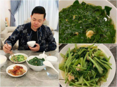 Khoe “nấu ăn cho vợ” món ngon nhưng chiếc chảo của Quang Lê mới là tâm điểm