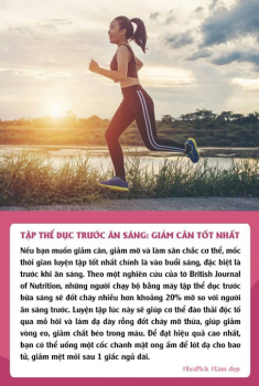 Những mốc giờ vàng để tập thể dục nhanh xuống cân: hiệu quả nhất là khung sáng sớm