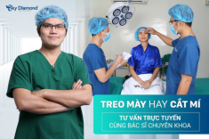 Phụ nữ trung niên nên treo mày hay cắt mí?